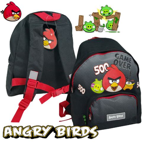 8209228 ANGRY BIRDS plecak 30cm, na rower i dla przedszkolaka